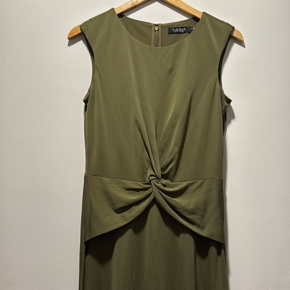 Ralph Lauren Twist-Front Jersey Dress - Picture 1 of 7